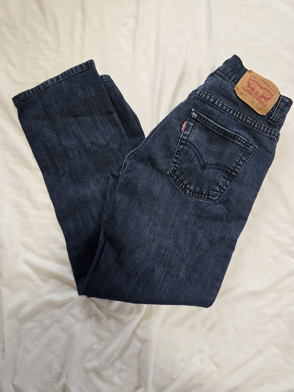 Levi's 541 Athletic Fit Boys Jeans Size 14 Regular 27x27 Dark Wash Straight Leg